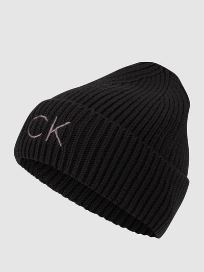 CK Calvin Klein Czapka z logo Czarny 1