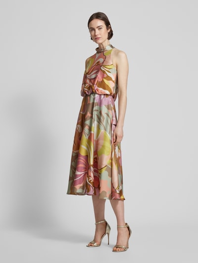 V by Vera Mont Cocktailkleid mit Allover-Print Rosa 1