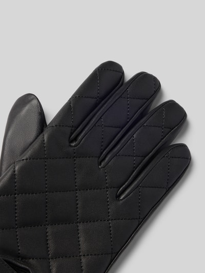 Barbour Handschuhe aus Rindsnappa mit Riegeldetail Black 3