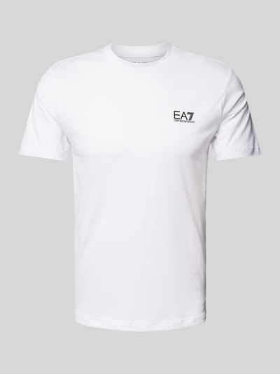 EA7 Emporio Armani T-shirt van puur katoen, model 'TRAIN CORE' Wit - 2