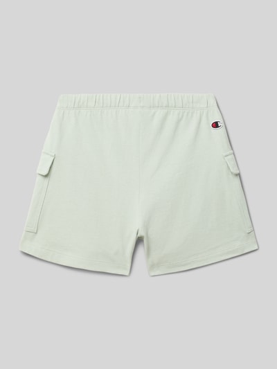 CHAMPION Regular fit sweatshorts met logopatch Rietgroen - 3