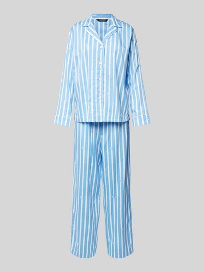 Lauren Ralph Lauren Pyjama mit Logo-Print Blau 1