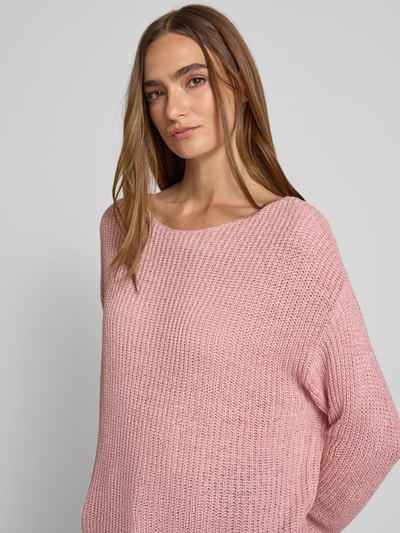 Christian Berg Woman Strickpullover mit überschnittenen Schultern Altrosa 3