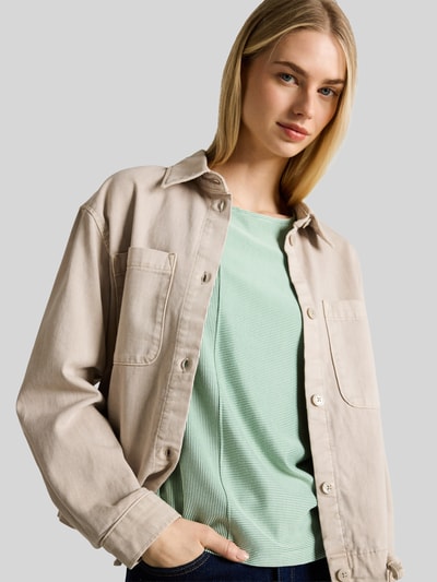 Tom Tailor Denim Relaxed Fit T-Shirt mit Rundhals Ausschnitt Hellgruen 3