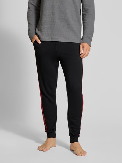 HUGO Comfort Fit Sweatpants aus reiner Baumwolle Modell 'LIAM' Black 4