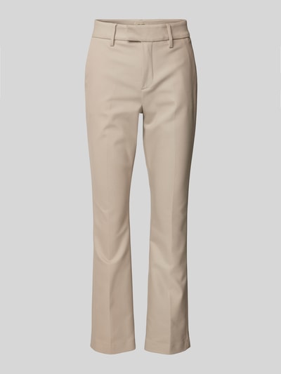 MOS MOSH Slim fit stoffen broek met steekzakken, model 'ELLEN NIGHT' Taupe - 2