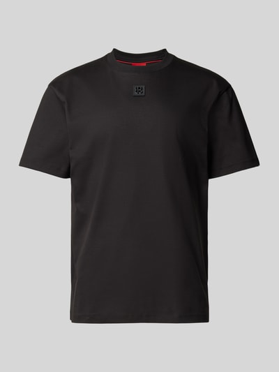 HUGO T-Shirt mit Label-Badge Modell 'Dalile' Black 2