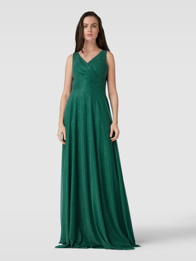 TROYDEN COLLECTION Abendkleid mit Taillenpasse Smaragd 4