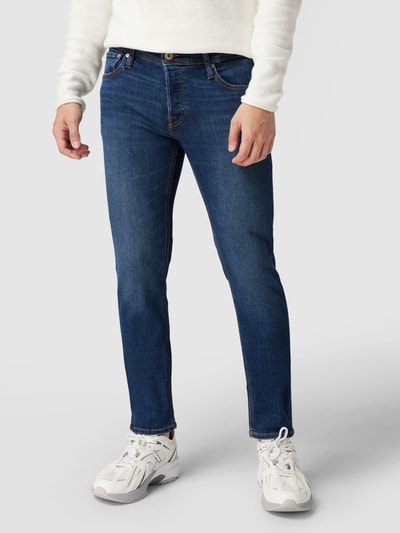 Jack & Jones Jeansy w dekatyzowanym stylu o kroju slim fit Jeansowy niebieski 4