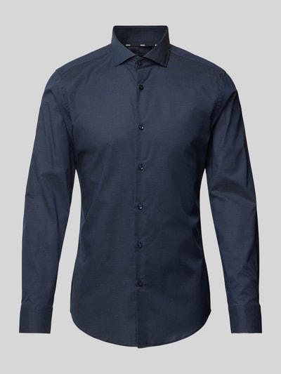 BOSS Slim Fit Business-Hemd mit Knopfleiste Bleu 2