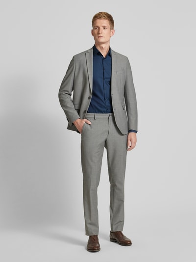 Jake*s Slim Fit Business-Hemd mit Kentkragen Petrol 1