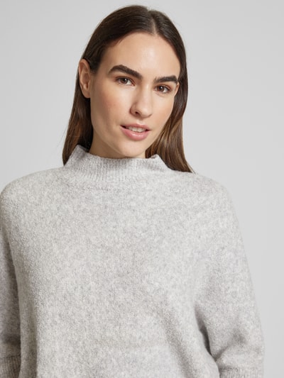 Someday Strickpullover mit Turtleneck Modell 'Tiola' Hellgrau 3