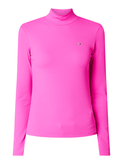 Tommy Jeans Shirt met lange mouwen met ribstructuur  Neon roze - 2