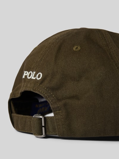 Polo Ralph Lauren Teens Czapka z daszkiem z wyhaftowanym logo Oliwkowy 3