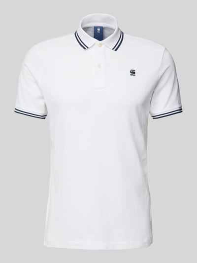 G-Star Raw Poloshirt met labelstitching Wit - 2