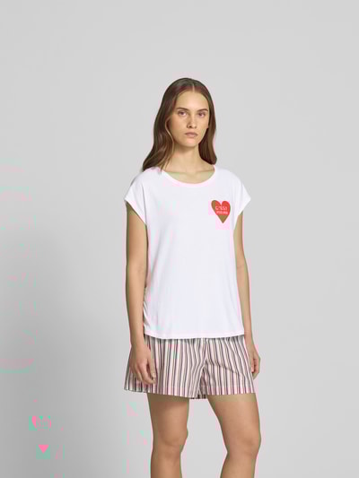 Juvia T-Shirt mit Motiv-Print Weiss 4