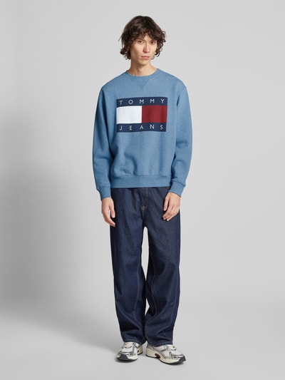 Tommy Jeans Sweatshirt mit Logo-Print Bleu 1