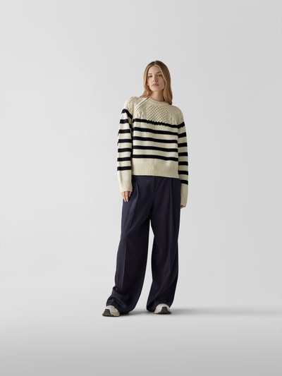 Ba&sh Pullover in Strick-Optik Ecru 1