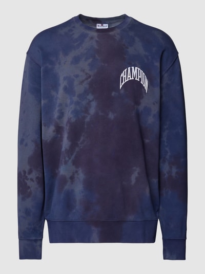 CHAMPION Sweatshirt in batiklook Marineblauw - 2