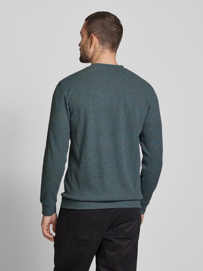 Tom Tailor Regular Fit Sweatshirt aus Baumwoll-Mix in Melange Rauchblau 5