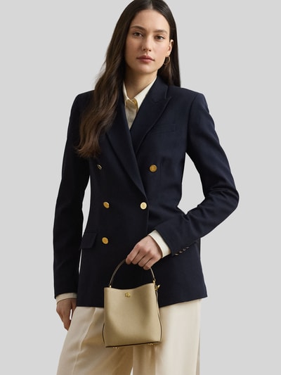 Lauren Ralph Lauren Handtas met twee handvatten van puur leer Beige - 5