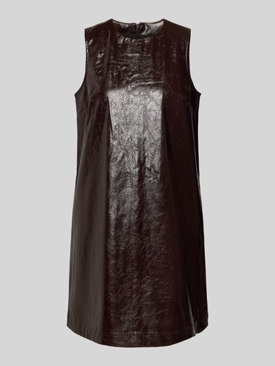 Stefanel Minikleid in Leder-Optik Dunkelbraun 2