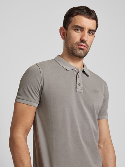 JOOP! Jeans Regular fit poloshirt in effen design, model 'Ambrosio' Zilver - 3