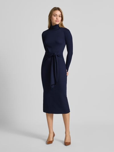 Lauren Ralph Lauren Midi-jurk met col, model 'VAUREEN' Donkerblauw - 1