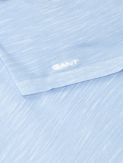 Gant T-Shirt aus Slub Jersey Bleu 2