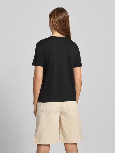 ONLY Regular Fit T-Shirt mit Ziersteinbesatz Modell 'KITA' Black 5