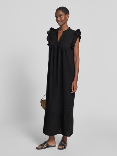 mbyM Maxikleid mit Tunikakragen Modell 'Gemala' Black 1