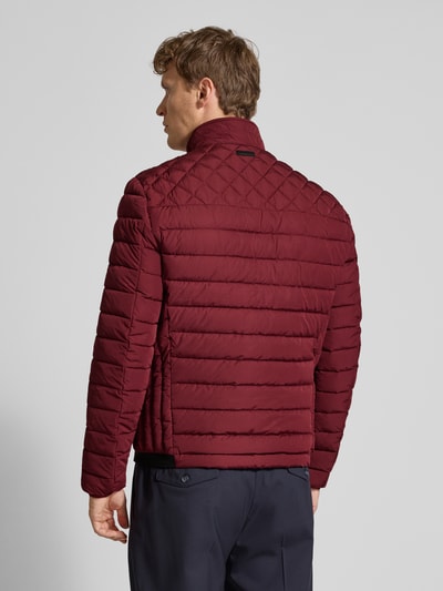 Christian Berg Men Steppjacke mit Reißverschlusstaschen Dunkelrot 5