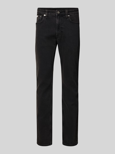 Calvin Klein Jeans Slim fit jeans met logopatch, model 'Essential' Zwart - 2