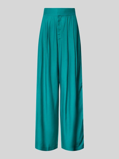 Ted Baker Wide leg stoffen broek met bandplooien, model 'KRISSI' Turquoise - 2