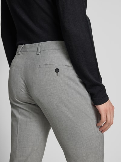 s.Oliver BLACK LABEL Slim Fit Anzughose mit Hahnentritt-Muster Modell 's.O ULTIMATE' Hellgrau 3