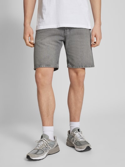 Jack & Jones Korte regular fit jeans in 5-pocketmodel, model 'CHRIS' Middengrijs - 4