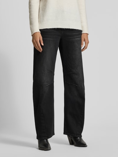 ETIQUETT ESSENTIALS Wide Leg Jeans im 5-Pocket-Design Modell 'Smartie' Black 4