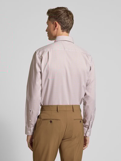 SEIDENSTICKER REGULAR FIT Regular fit zakelijk overhemd met kentkraag en borstzak Beige - 5