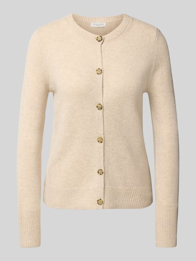 Christian Berg Woman Cardigan mit Rundhalsausschnitt und Knopfverschluss Beige Melange 2
