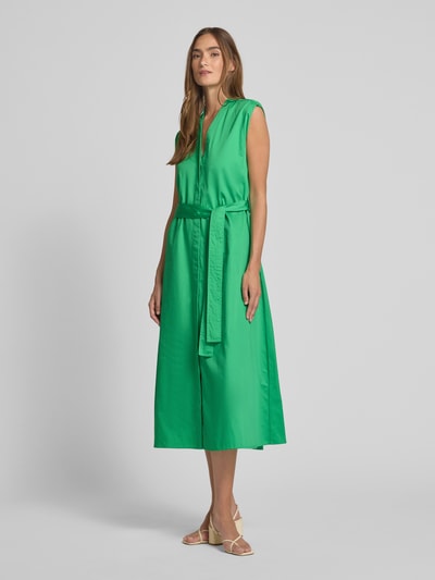 Milano Italy Midikleid mit Bindegürtel Gruen 1