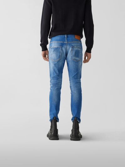 Dsquared2 Slim Fit Jeans im Used-Look Dunkelblau 5