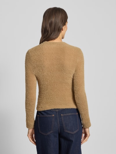 Jake*s Collection Shirt met lange mouwen en ribboorden Hazelnoot - 5