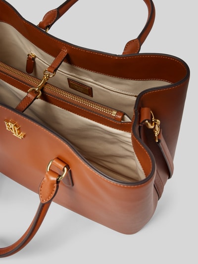 Lauren Ralph Lauren Handtasche mit Label-Applikation Modell 'MARCY' Cognac 5