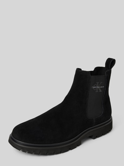 Calvin Klein Jeans Chelsea Boots mit elastischen Einsätzen Modell 'EVA' Black 1