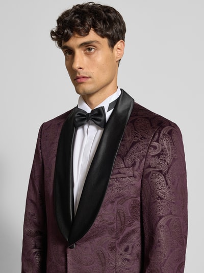 MCNEAL Paisley Sakko aus Samt Bordeaux 3