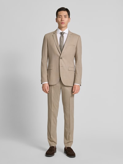 HUGO Slim Fit 2-Knopf-Sakko mit Reverskragen Modell 'Arti' Beige 1
