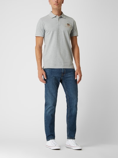 Gant Poloshirt aus Piqué Flanell meliert 1