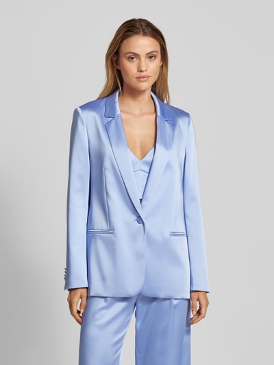 Jake*s Cocktail Regular fit blazer met paspelzakken Bleu - 4