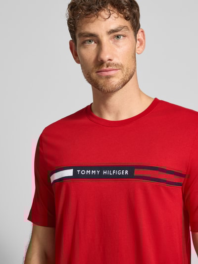 Tommy Hilfiger Regular Fit T-Shirt aus reiner Baumwolle Rot 3