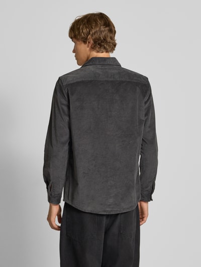 Blend Regular fit vrijetijdsoverhemd met borstzak Antraciet - 5